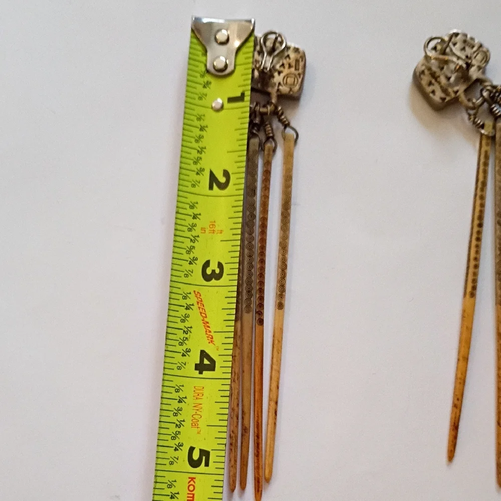 Melanie Deluca Hmong Bone Earrings - Picture 15 of 16